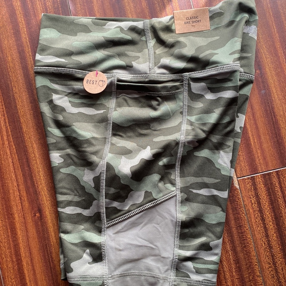 Pink Activewear Camo Shorts